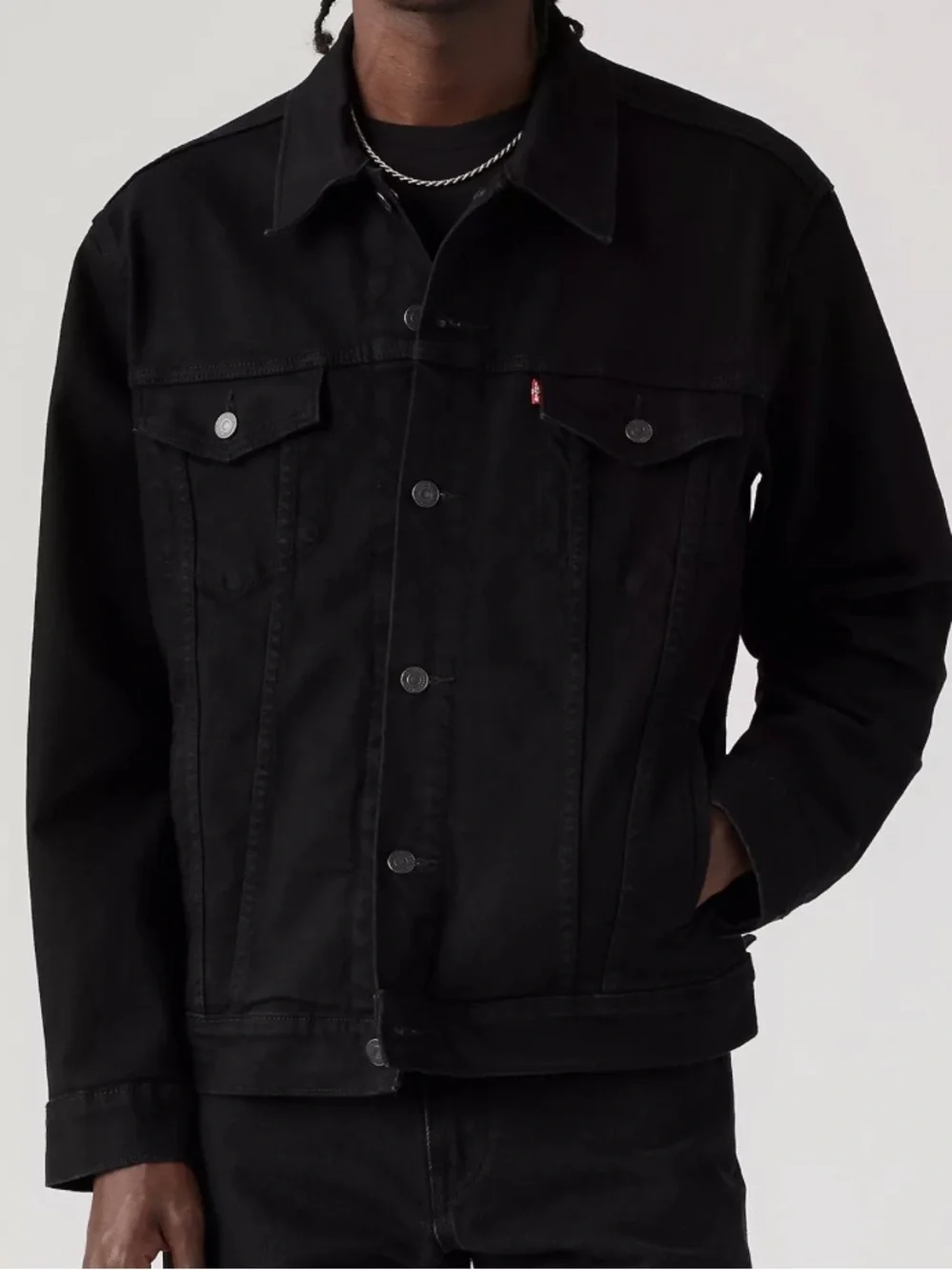 Men’s Levi’s black denim jacket